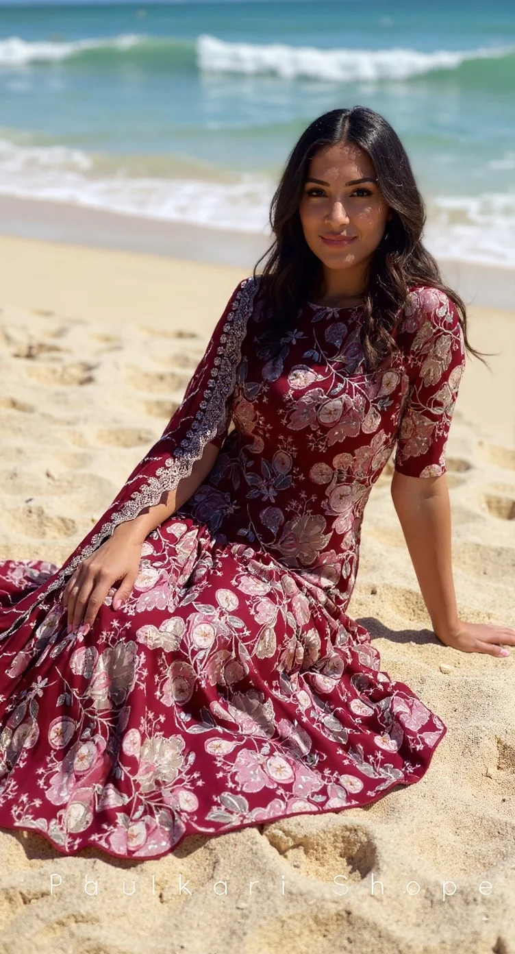 Handcrafted Boho Floral Sun Dress